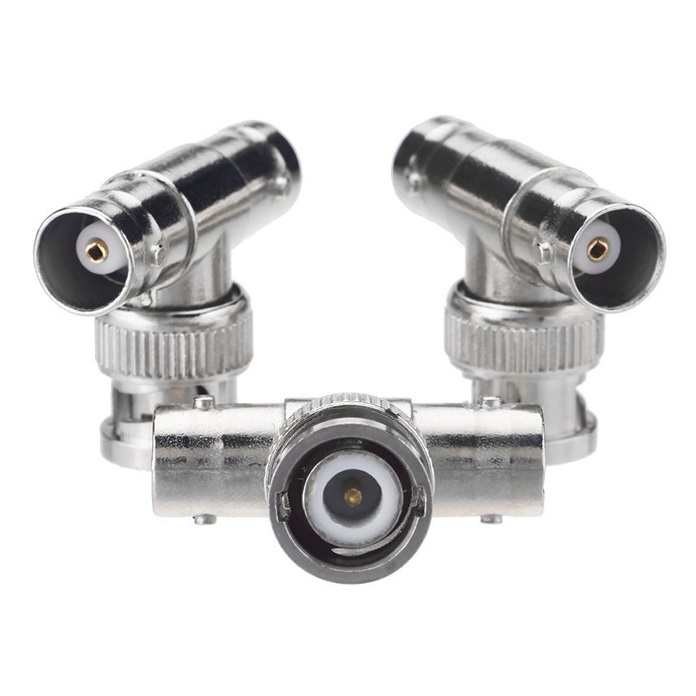2pcs 5pcs 10pcs JR-B28 Right Angle tee BNC junction female male CCTV BNC Connector rg58 rg59 rg6 connector