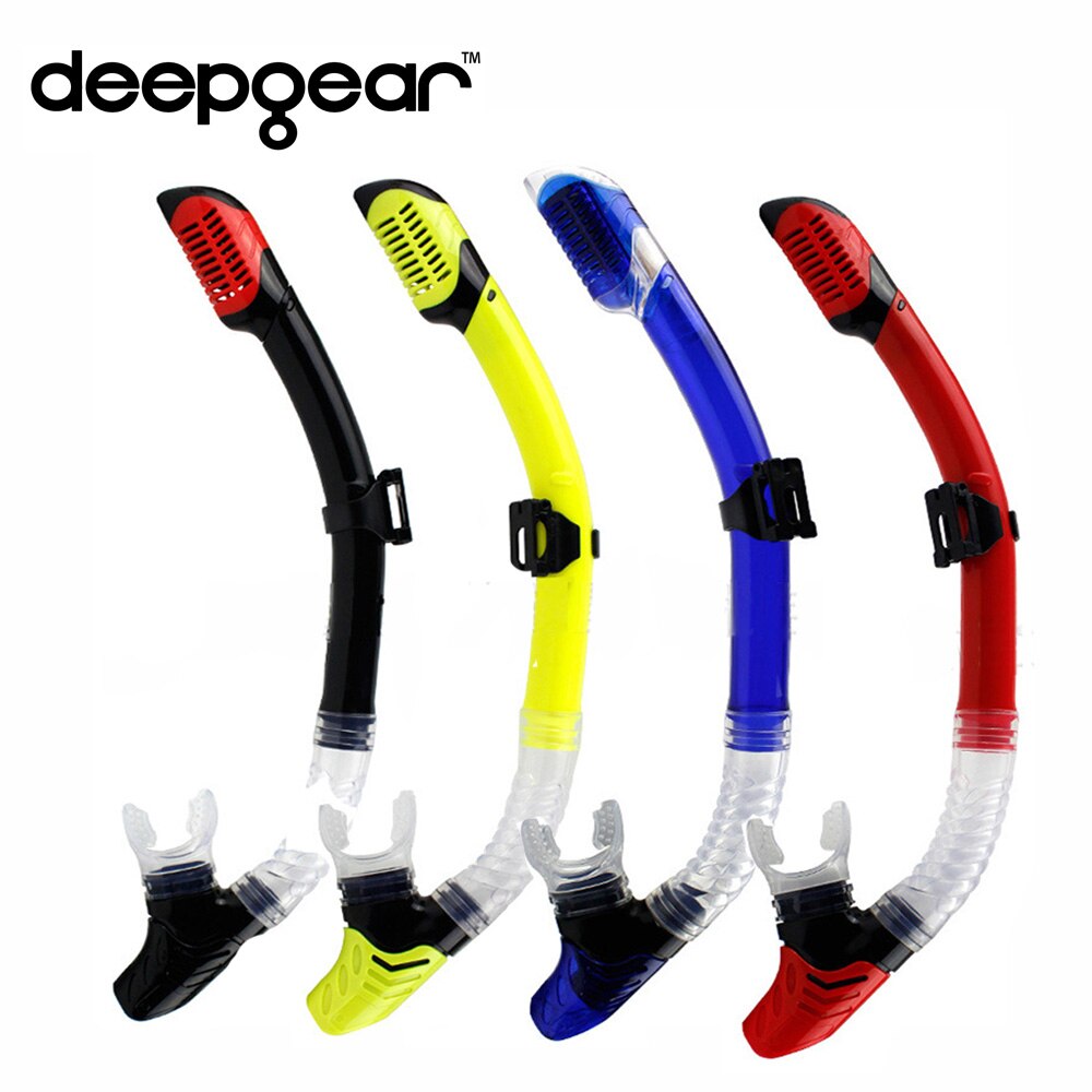 DEEPGEAR Swimming and diving snorkels for adult Full dry diving breath snorkel tube Silicone snorkel Top watersport swim gears