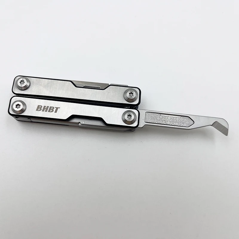 BHBT EDC Mini Multitool Pliers 8 in 1 Scissors with Replaceable Blades Multi Tool for Outdoor Survival Pocket Tools