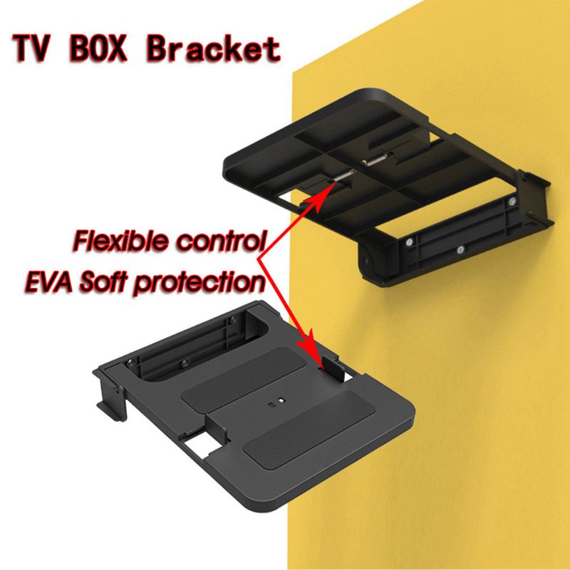 Universal Smart Tv Box Standhouder Dvd Set Top Box Mount Ondersteuning Wandmontage Router Beugel Rack Zwart