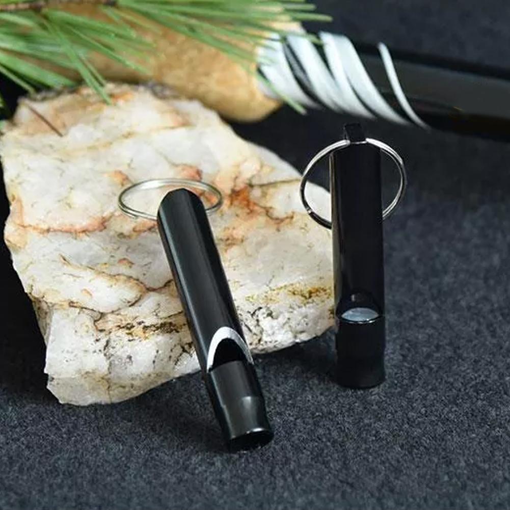 Mini Size Whistles Pendant Outdoor Multifunction Whistle Keychain Outdoor Survival Emergency Call Tools Metal Whistle Keyring
