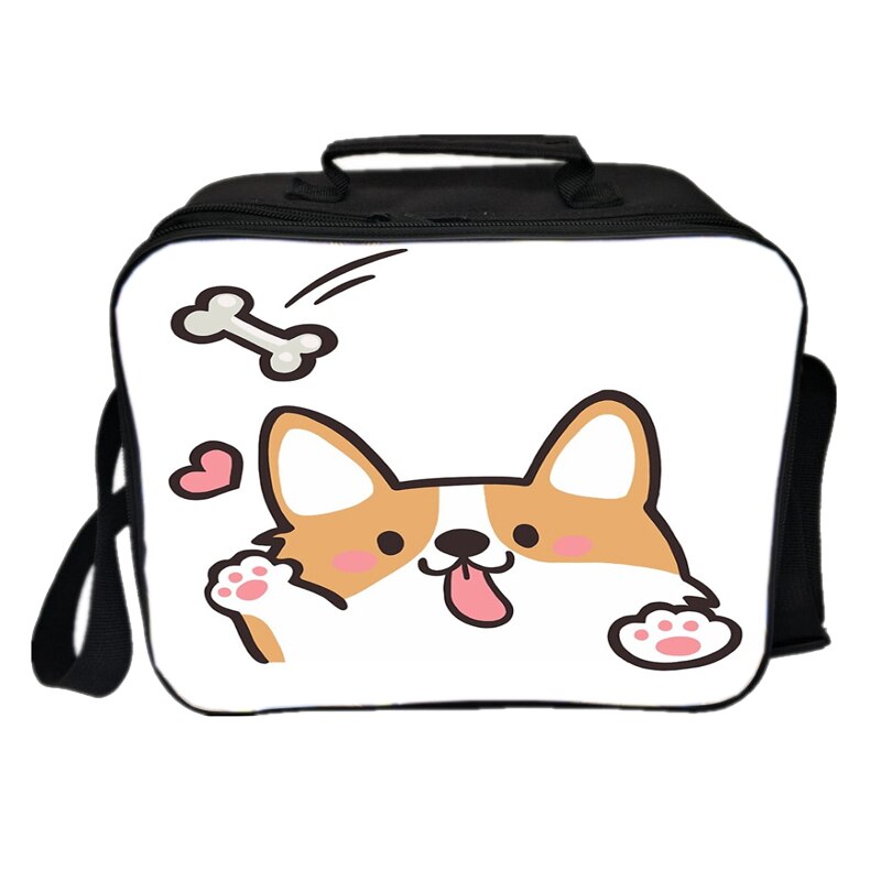 Kawaii Cute Shiba Inu Lunch Bag Picnic Insulation Bag Men Women Boys Girls Tote Cooler Beautiful Portable Lunch Box: 6