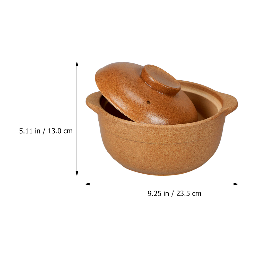 Home Cooking Pot with Lid Ceramic Cooking Pot Delicate Home Cook Wares