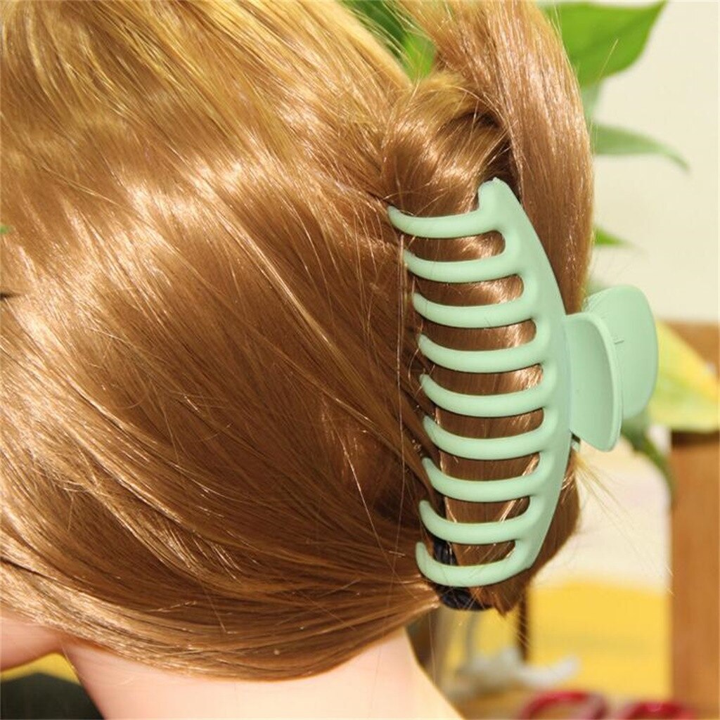 1Pc Clip Haar Accessoires Make Scrub-Kleur Acryl Grote Douche Haar Clip Haarspeld Terug Hoofd Clip Hoofdtooi Gebroken