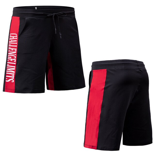 Schnell Trockenen Patchwork Sommer Neue Männer Laufen kurz Hosen Crossfit Fitnessstudio Fitness Sport kurze Hose FußBall Basketball-Ausbildung Strand kurze Hose: 1924 Schwarz rot / asiatisch Größe XXL