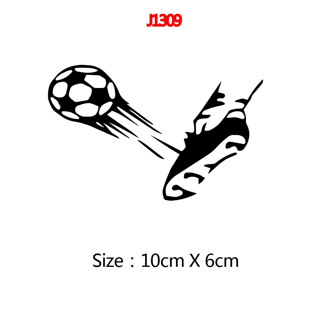 Sjov leg fodbold wallsticker pvc aftagelig til børneværelser wall art sticker vægmalerier