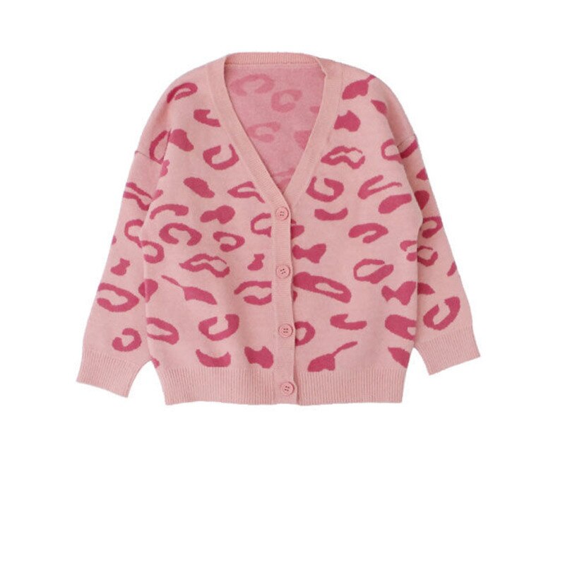 Autumn Teen Girls Pink Oversized Sweaters Children Clothing Knitting Baby Cardigan Kids Clothes Children&#39;s Casual Coats Knitted