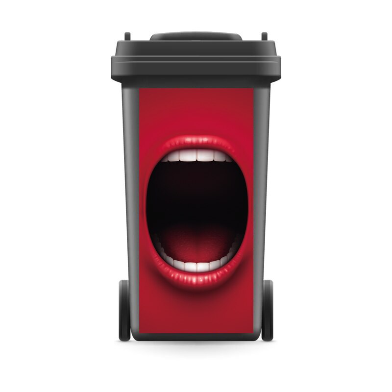 Popular DIY Rubbish Bin Sticker Vinyl Removable Waterproof Sticker Decals Ktichen Accessories Home Decoration Items: 5 / 37x82cm(For240liter)