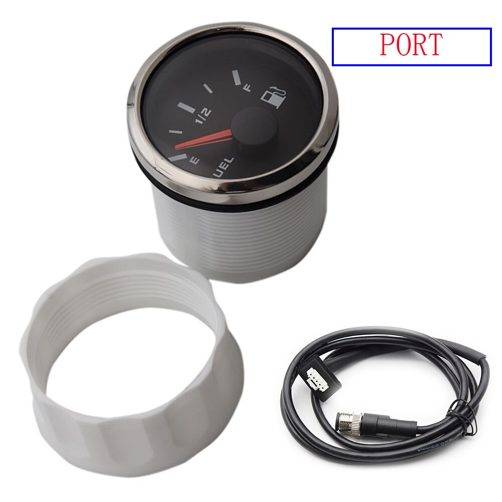 ZZALLL 2 52mm Universele Auto Motorfiets Brandstof Niveau Meter Gauge 8 Licht Display 12 V