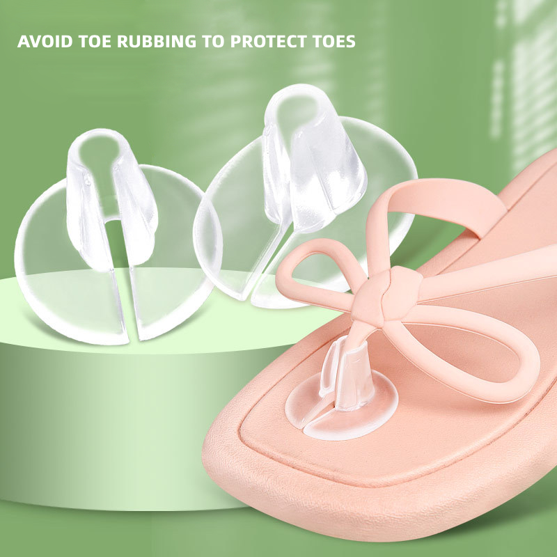 2 Stuks = 1 Paar Transparante Voorvoet Schoenpads Siliconen Flip Gel Kussens Pad Beschermers Anti-Slip Inlegzolen Kussen Voor Slippers