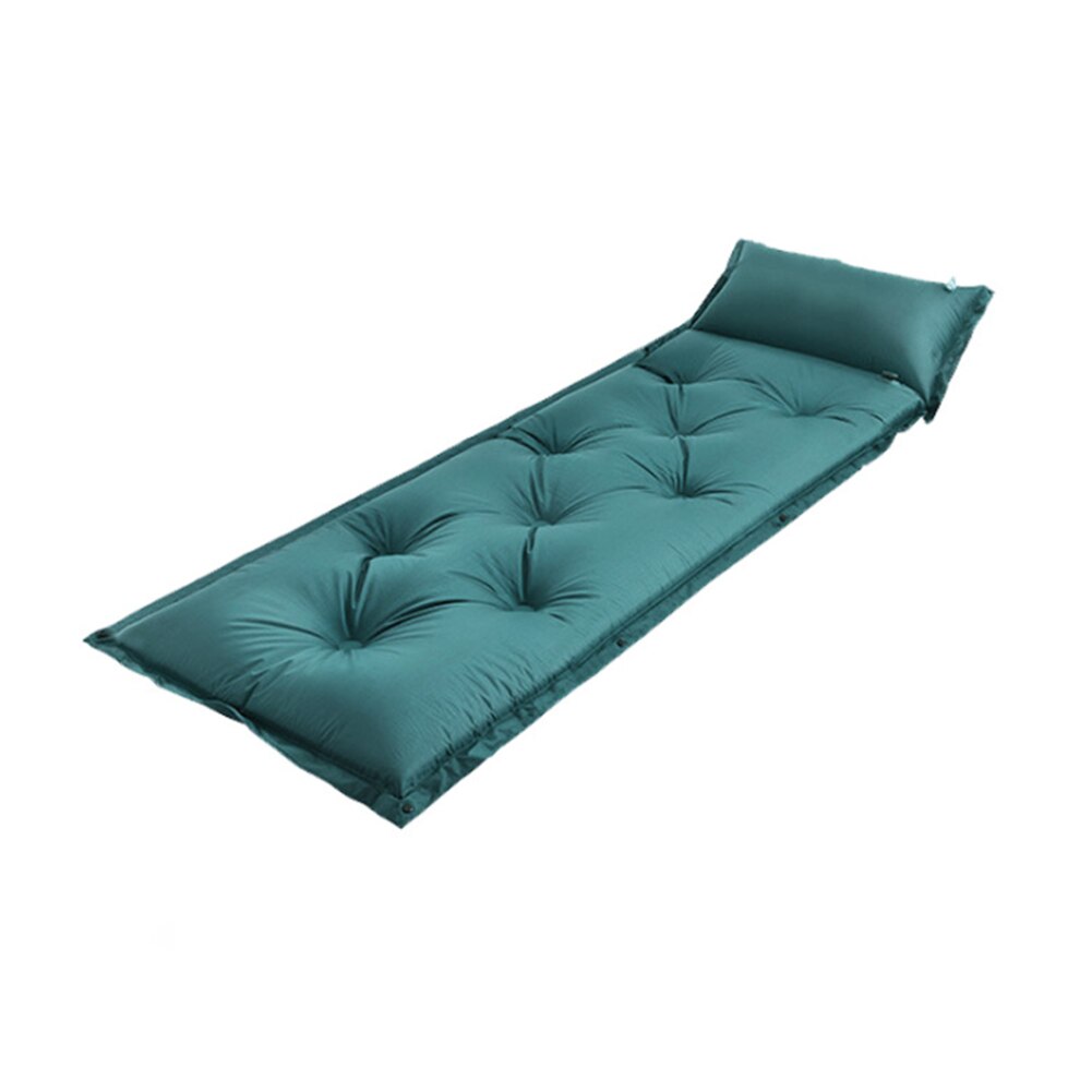 Outdoor zelfopblazende Camping Mat vochtbestendige Pad PVC Automatische Opblaasbare Splicing Kussen Tent Mat Vouw-staat tent Pad: green