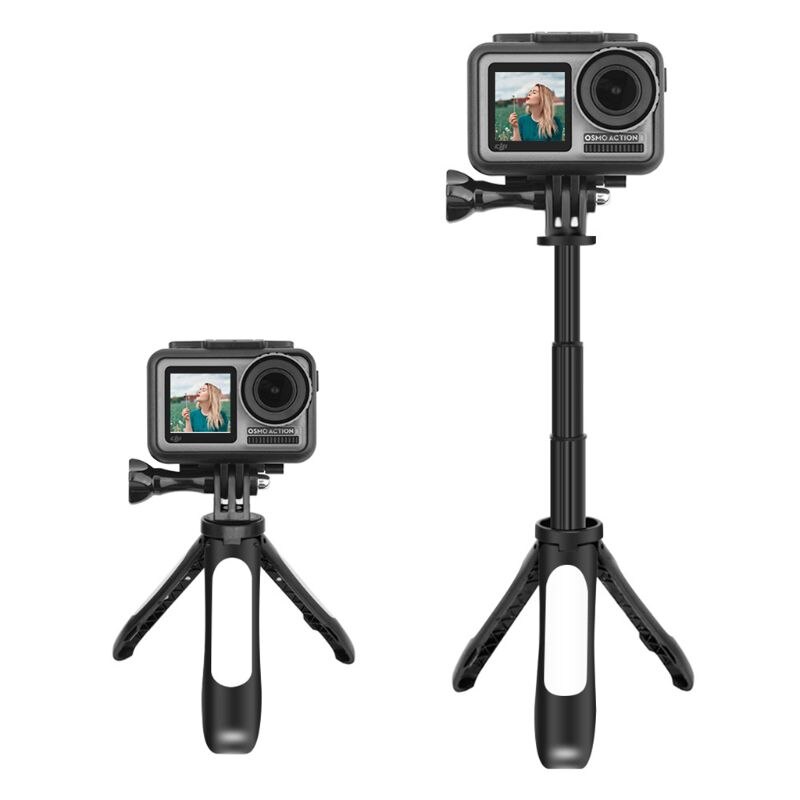 Mini tripé para dji osmo ação câmera de montagem handheld suporte estabilizador cardan e8ba