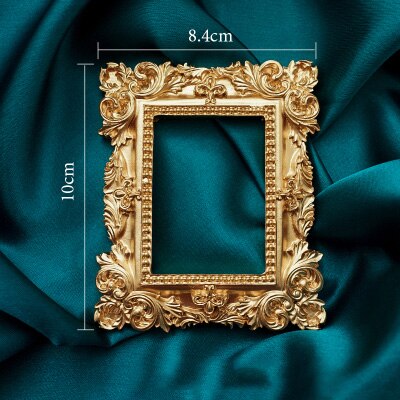 INS Golden Retro Photo Frame For Nail Art Jewelry Decoration Photography Background Shooting Photo Props Fotodoek Achtergrond: No.2