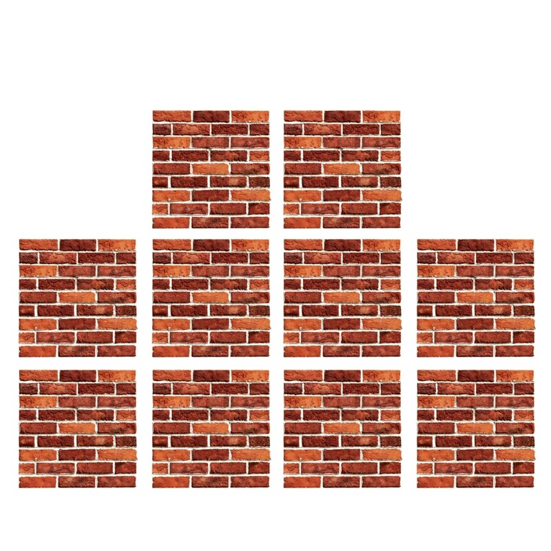 3D Wall Brick Sticker Waterproof Stone Art Wallpaper Self-Adhesive Brick Wallpap: 510
