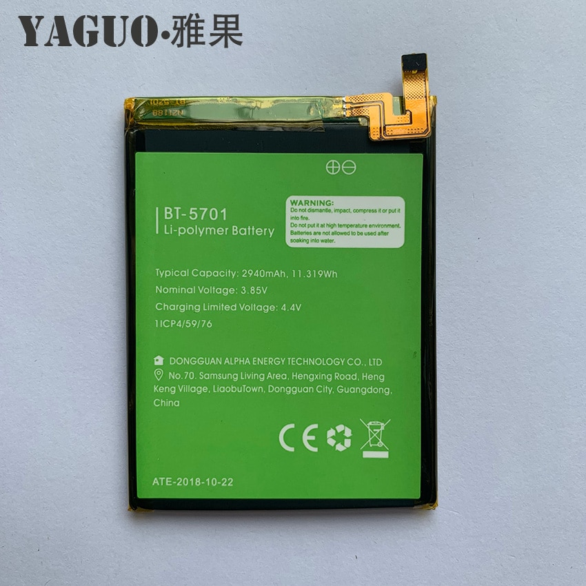 100% Originele Batterij 2940Mah Voor Leagoo S8 S 8 BT-5701 BT5701 Bt 5701 Batterie Batteria