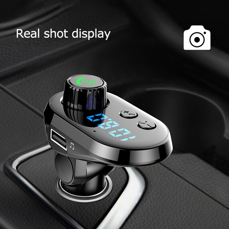 Q15 Car Handsfree Wireless Bluetooth Kit FM Transmitter Car LCD Display MP3 Player USB Charger FM Modulator Car Accessories