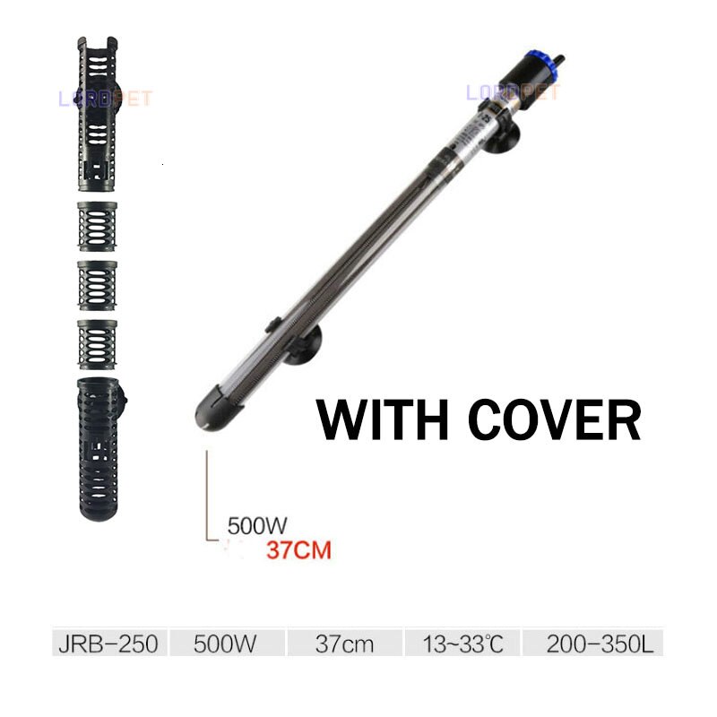 Sunsun 100w 200w 300w 500w Submersible Heater Explosion Proof Glass Consant Temperature Control For Aquarium Water Tank: Pink