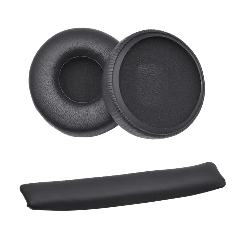 Ersatz-Ohrpolster aus Leder mit Kopfbandkissen, geeignet für JBL Synchros E40BT E40 Bluetooth-Kopfhörer-Zubehör: Himmel Blau