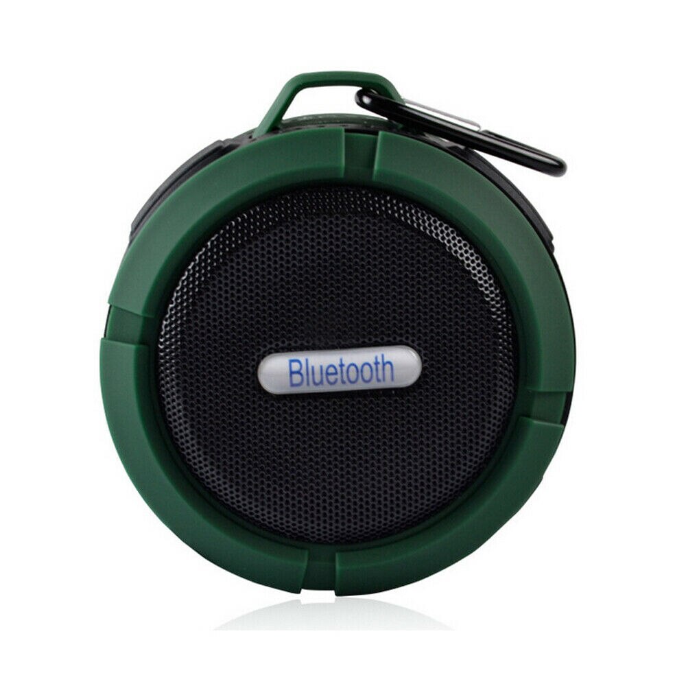 Bluetooth wireless shower speaker Portable hands-free music microphone For Shower, Bathroom, Car, Bike,Beach & Outdoor: Green