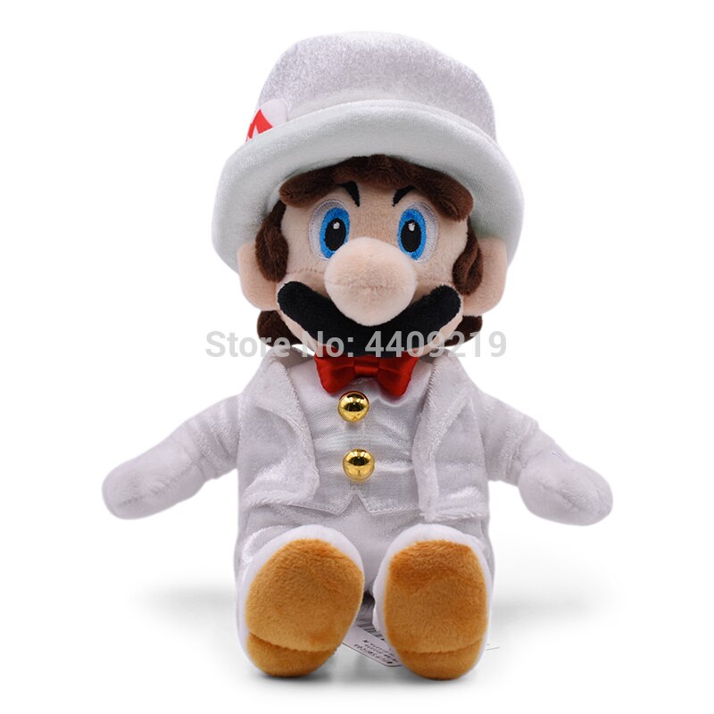 Super Mario Bros Bowser Stand Koopa Chucky Odyssey Wedding Princess Luigi Toadette Darkness Fly Mario Plush Toy Stuffed Doll: 23CMWeddingMario