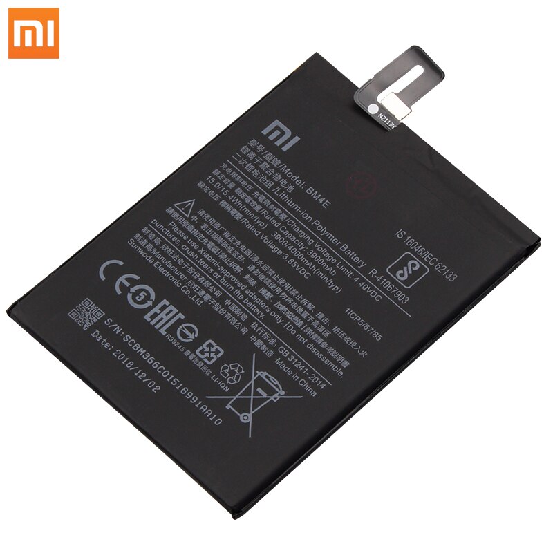 Xiao mi Original Telefon Batterie BM4E für Xiao mi mi Pocophone Poco F1 3900mAh Ersatz Batterien Kostenloser Werkzeuge