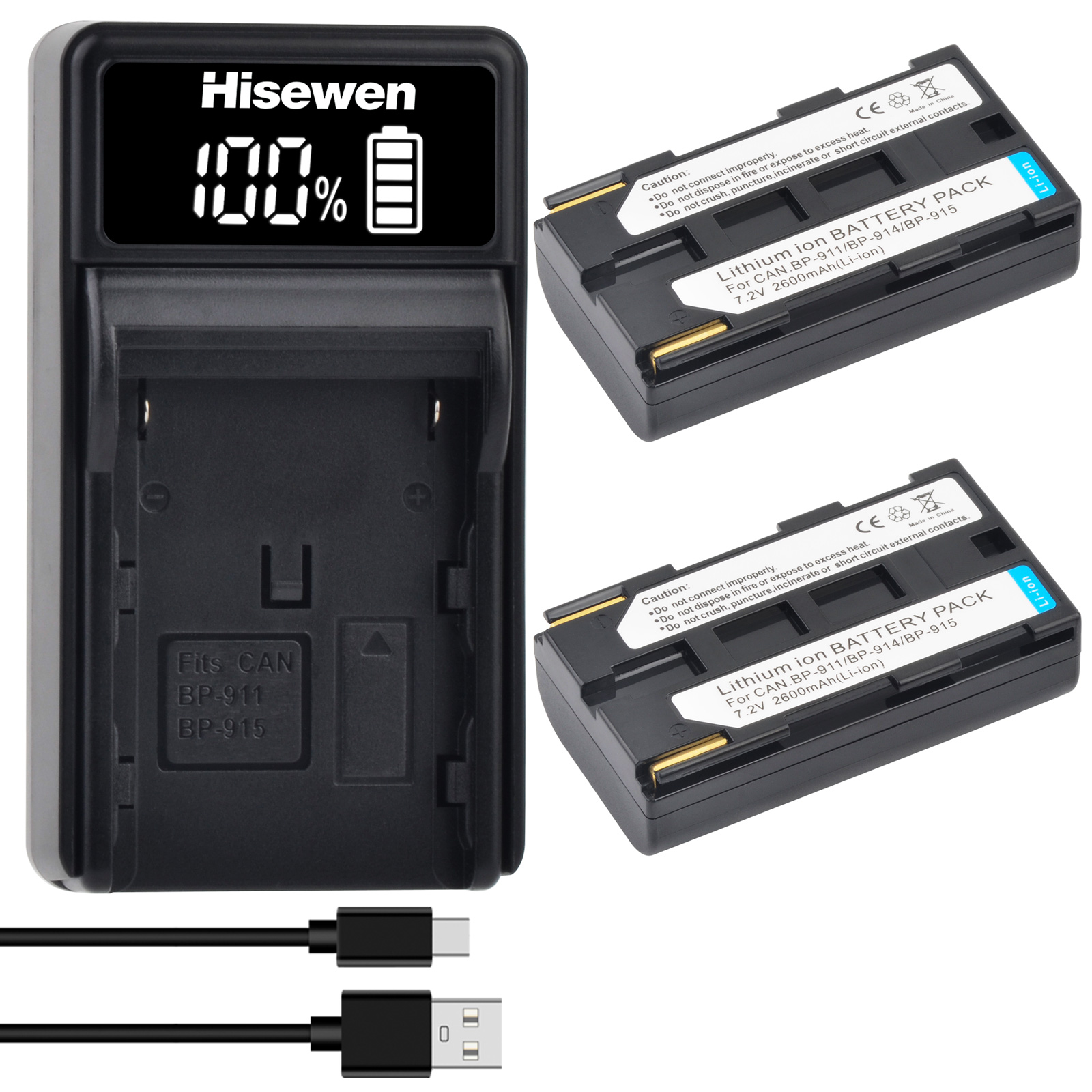 BP-911 BP-911K BP 911 BP-914 BP-915 Battery and Charger for Canon BP911 BP914 BP915 E1 E2 E30 ES50 ES6500V ES7000V ES8000V: Pink
