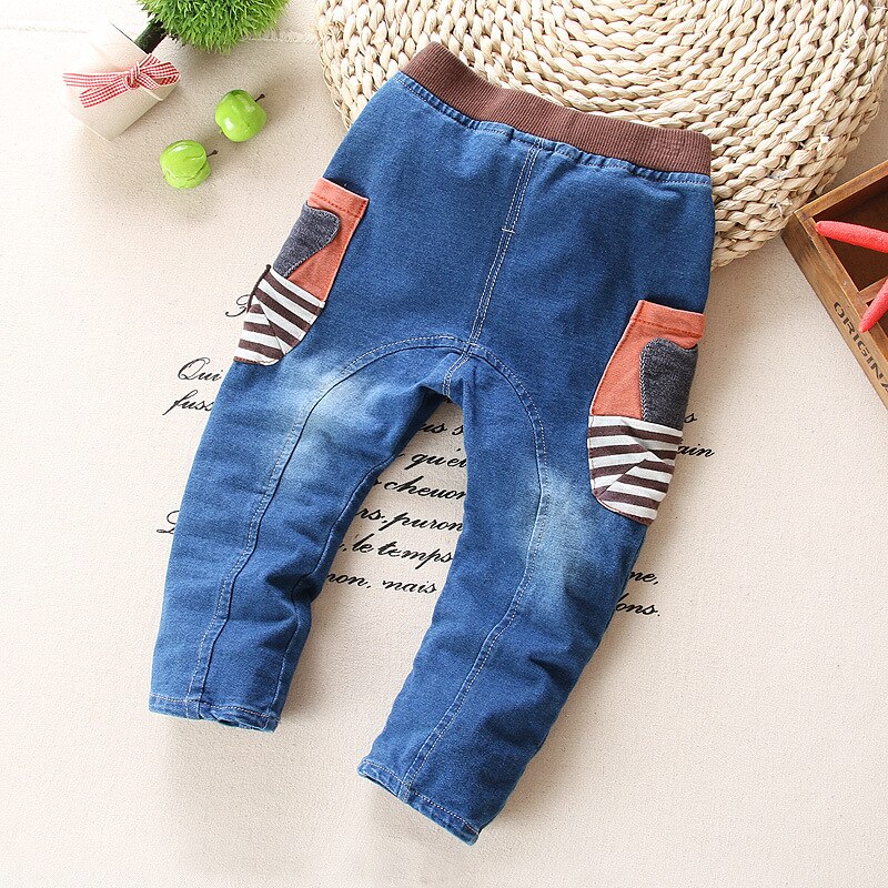 printemps automne bébé garçons coton jean dessin animé enfant denim pantalon bébé garçon vêtements enfants