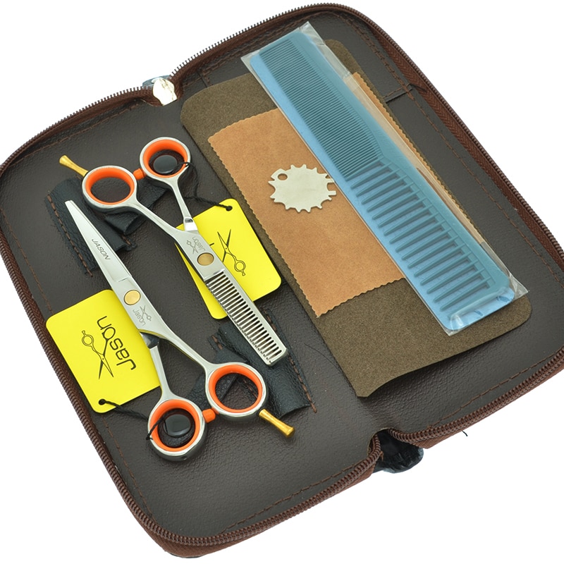 4.0 "5.0" 5.5 "Jason Kleinste Haar Knippen Schaar Professionele Haar Schaar Voor Kappers Kappers Dunner Scharen A0051D