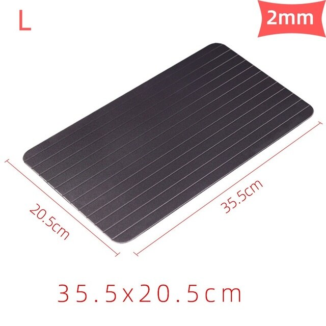 Fast Defrost Tray Fast Thaw Frozen Food Meat Fruit Quick Defrosting Plate Board Defrost Tray Thaw Master Kitchen Gadgets: L
