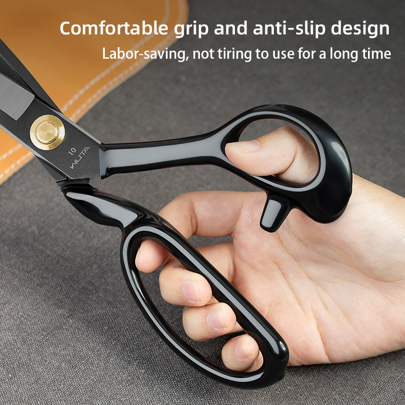 WUTA-Tijeras profesionales para cortar cuero, tijeras de Metal de alta resistencia, tijeras de costura, herramientas de artesanía, herramientas para cuero