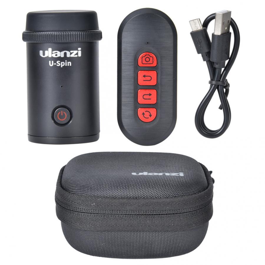 Ulanzi-spin bluetooth controle remoto panorâmica de 360 graus rotativo bola elétrica cabeça fotografia gravação acessório