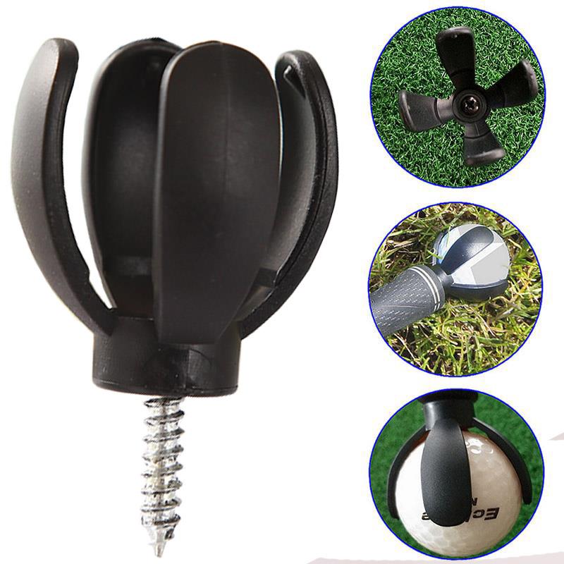 4-Prong Golf Ball Pick Up Retriever Grabber Tool For Putter Grip Training Aid