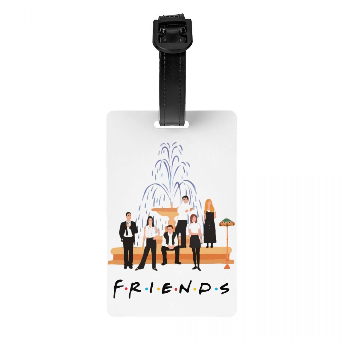 Custom Vrienden Tv Show Bagagelabel Met Naam Kaart Privacy Cover Id Label Voor Reistas Koffer: Paars