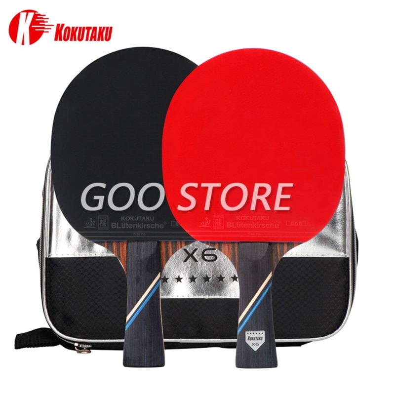 KOKUTAKU Racket 4/5/6 Star Carbon Table Tennis Racket ITTF KOKUTAKU Ping Pong Bat Paddle