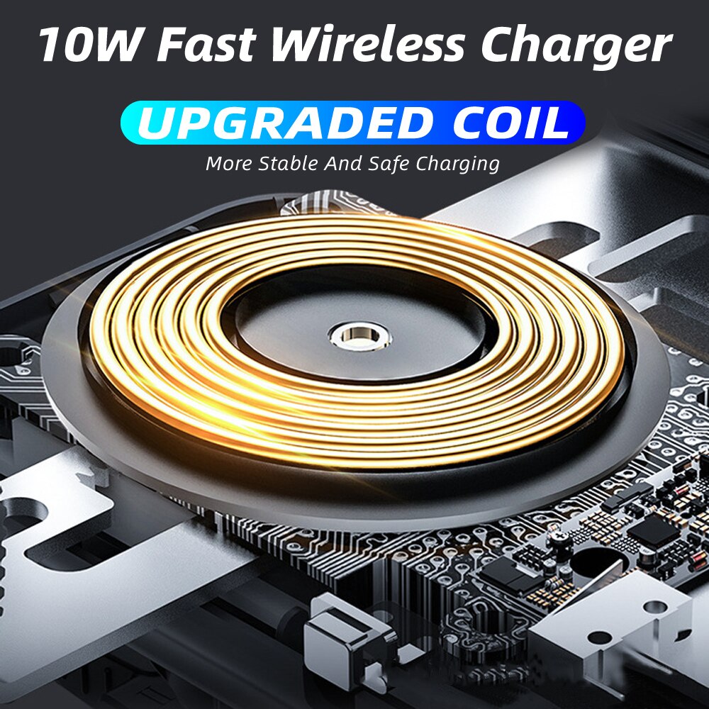 Qi Wireless Car Charger Automatic Clamp 10W Fast Charge Holder forIphone11pro XR XS forHuawei P30Pro Infrared Sensor Phone Mount