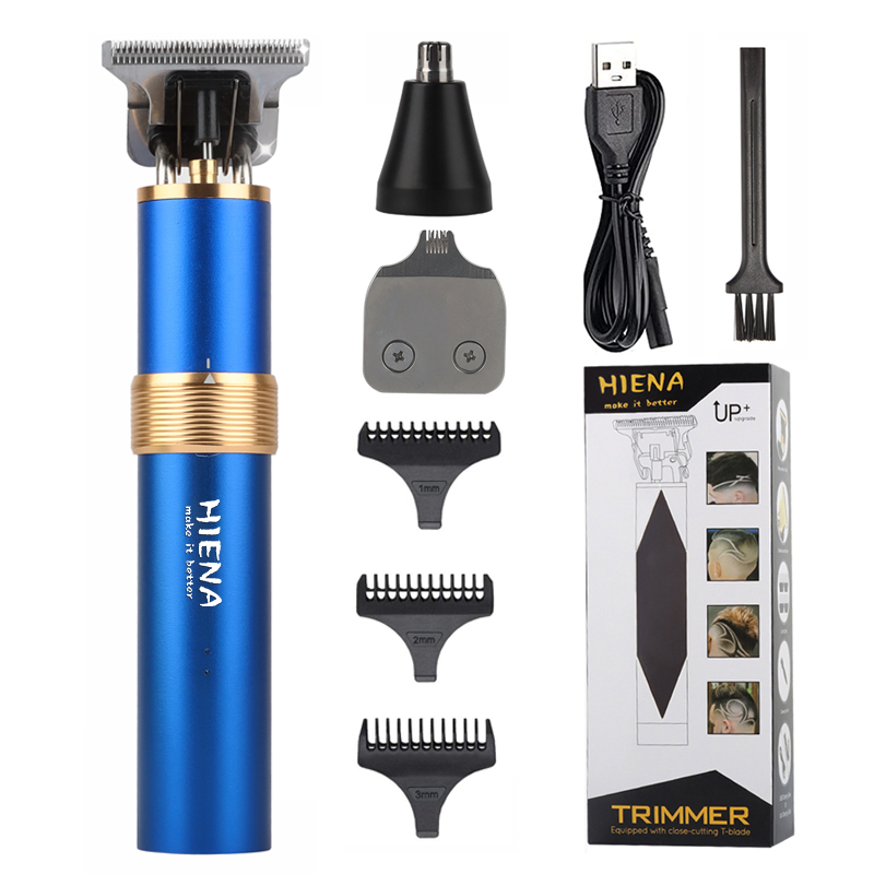 Electric LCD Hair Clipper Trimmer For Men Rechargeable Shaver Beard Barber Hair Cutting Machine Four-Color USB: 5