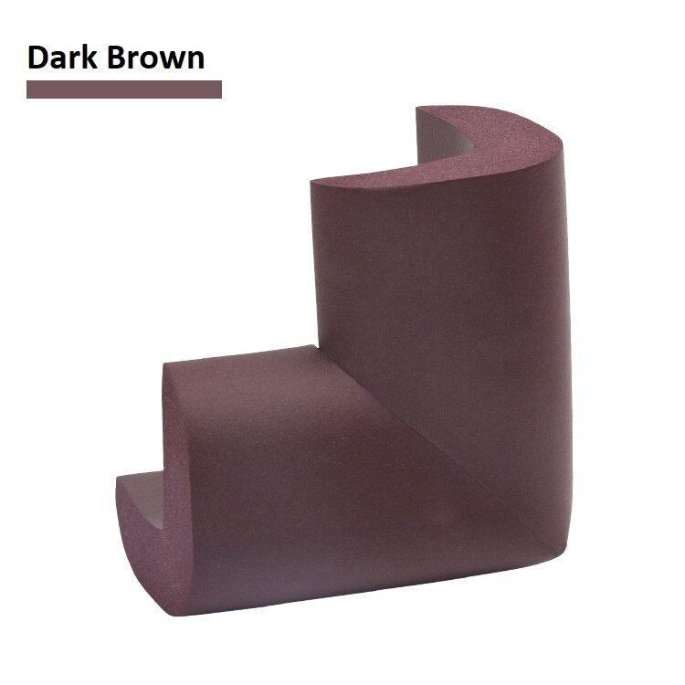 12 pièces Table coin protecteur Anti-collision Angle anti-dérapant épaissir Table coin Double face colle plus épaisse sécurité bébé protecteur: L-DarkBrown