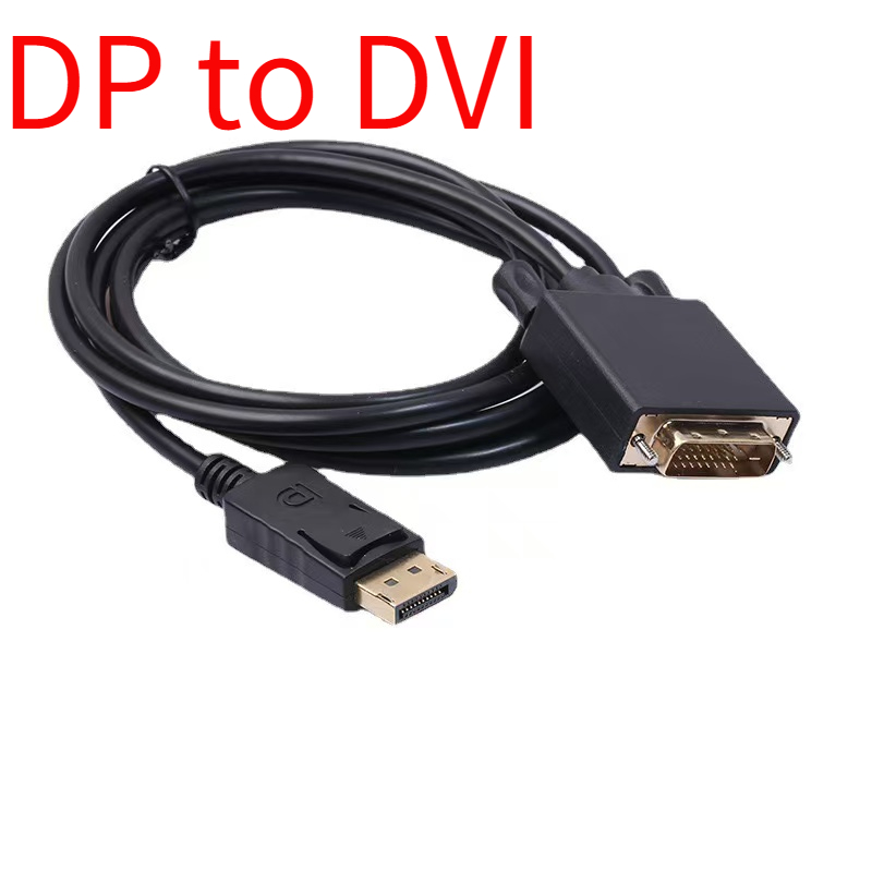 DP DisplayPort naar VGA Adapter Connecto Converter 1.8m Kabel FHD 1920*1080P Lijn Voor Desktop Laptop PC TV Monitor Projector: Rood