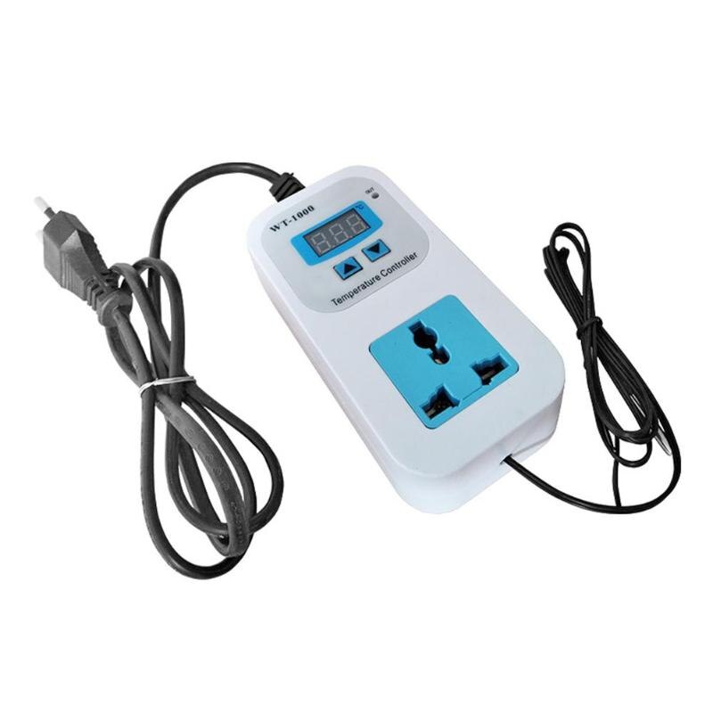 WT-1001 AC 110-220V Digitale Thermostaat Regulator Temperatuurregelaar Microcomputer Socket Outlet Elektrische Apparatuur: EU