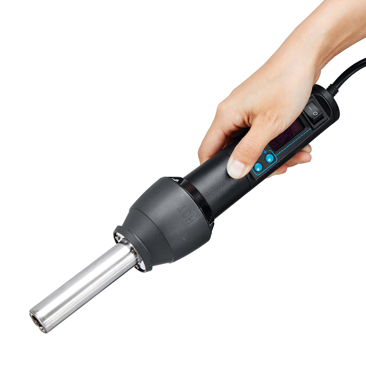 650W Soldering Station Portable Digital Air Gun BGA Rework Solder Station Air Blower Heat Gun with 3 Air Nozzles