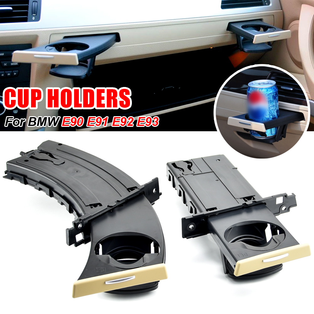 Para BMW E90 E91 E92 E93 LHD Panel de soporte para vasos de coche tira Interior embellecedora para BMW Serie 3 M3 2005 51457138798