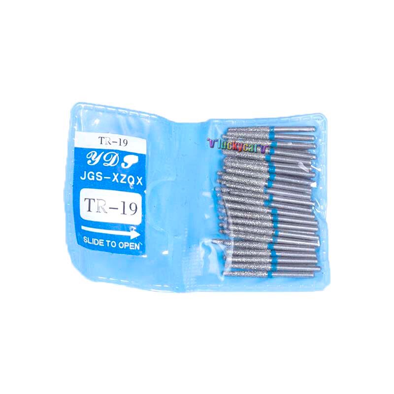 Bola redonda de diamante serie TF, 50 unids/bolsa, fresas dentales de diámetro para pieza de mano Dental de alta velocidad: TR 19