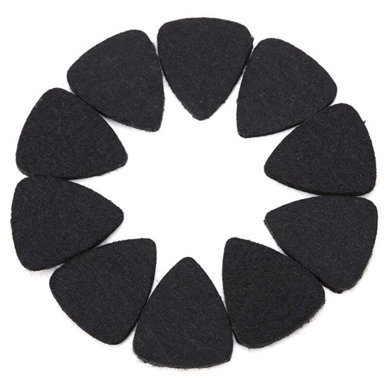 10Stck Wolle Filz Gitarre wählt Ukulele wählt Plektren 3mm Dünne Gitarre wählt für Elektrische Akustische Bass Gitarre