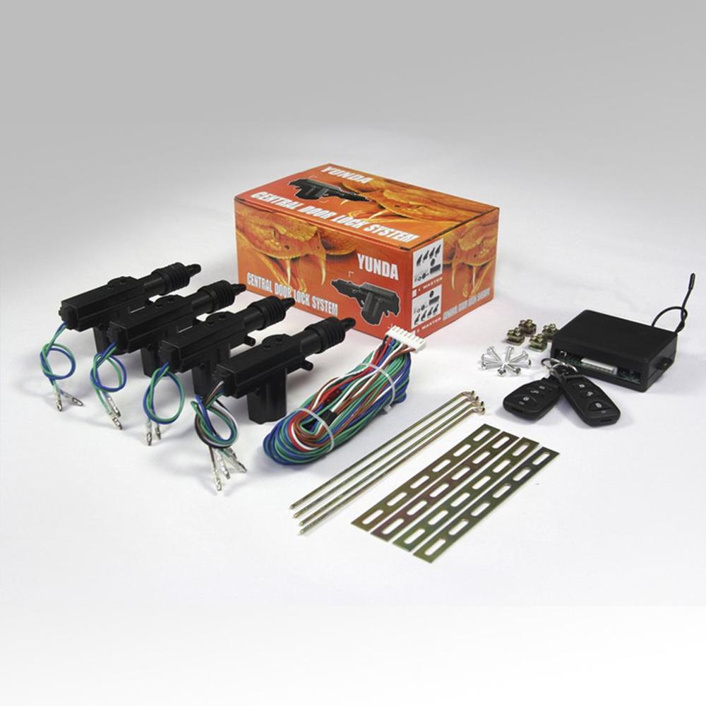 Blokada drzwi samochodu system dostępu bezkluczykowy zdalna kontrola centralna zestaw blokujący z przyciskiem zwalniającym bagażnik z 4 siłownikiem zamka drzwi