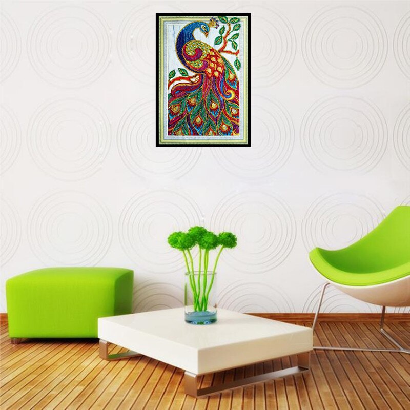 5D DIY Diamond Painting Peacock Special Diamond Cross Stitch Crystal Diamond Mosaic