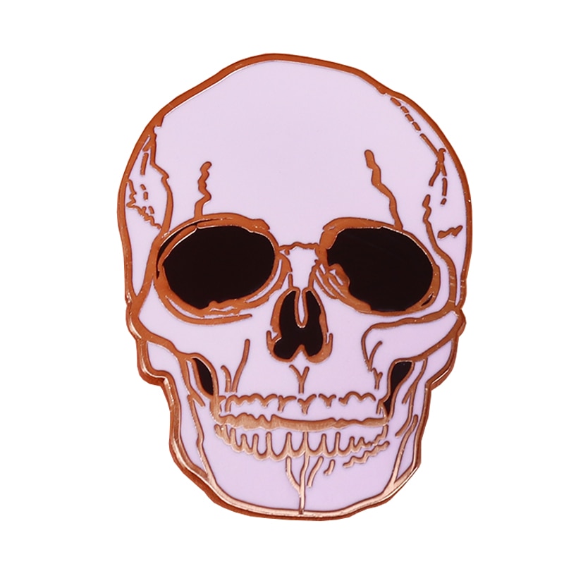 Realistische Schedel Badge Horror Skeletten Art Sieraden