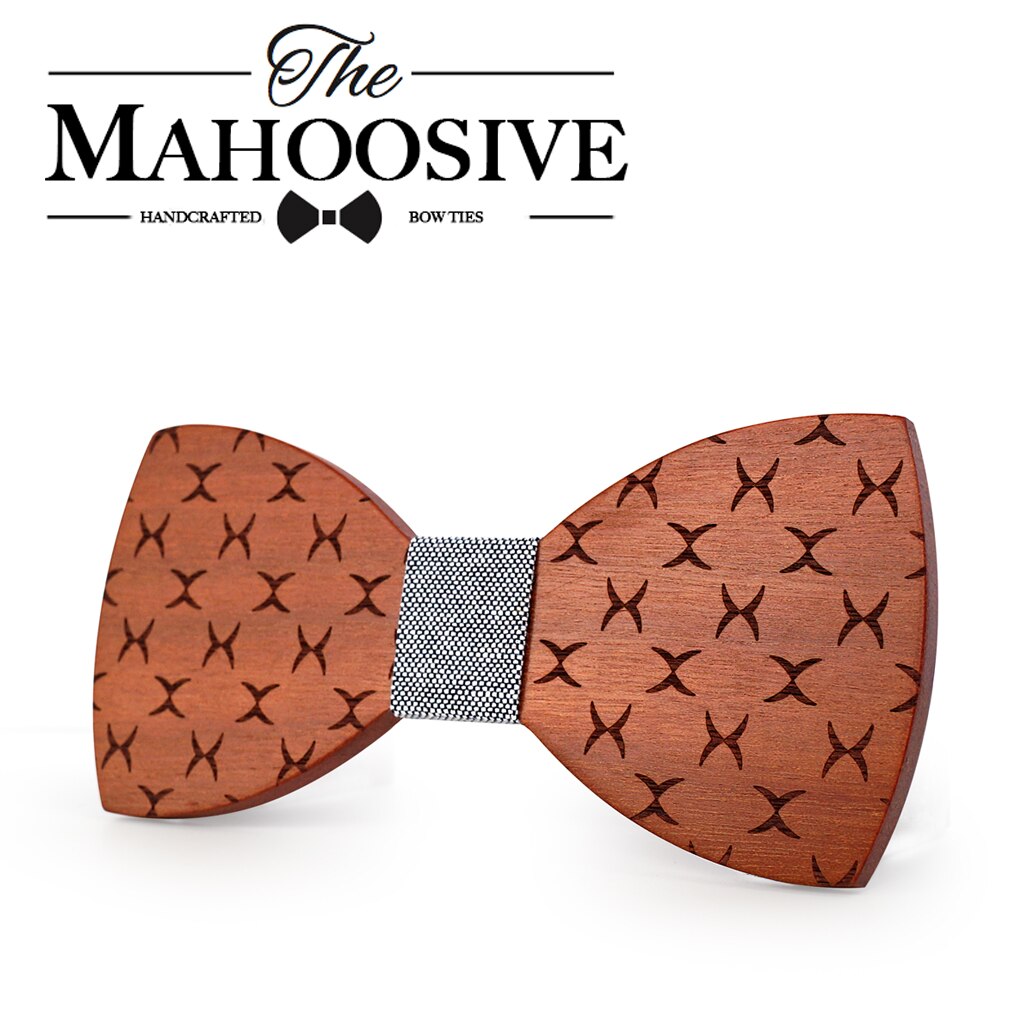 Mahoosive Bowties Groom Normal Mens wood Cravat For Men Butterfly Gravata Male Marriage Wedding Bow Ties