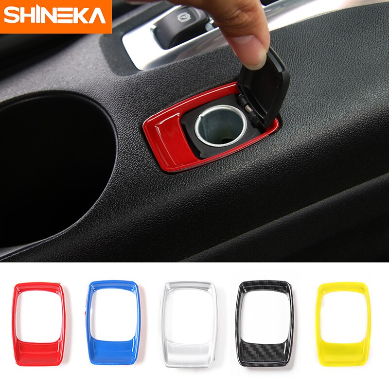 Shineka Auto Styling Abs 5 Kleuren Aansteker Decoratieve Trim Cover 6th Gen Voor Chevrolet Camaro + Interieur Accessoires