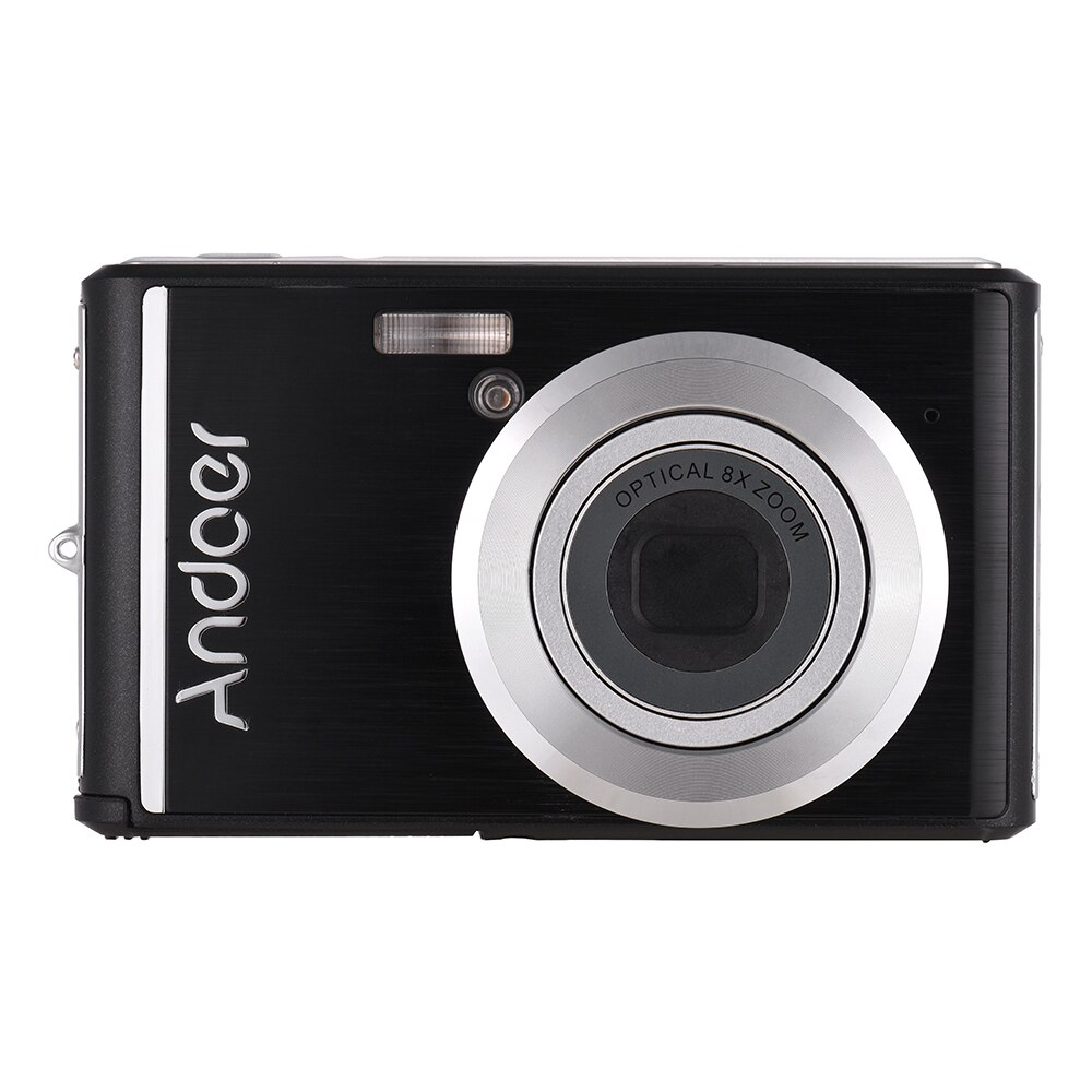 Andoer 20MP 1080P Digital Video Camera Camcorder LCD Screen with 2pcs Rechargeable Batteries 8X Optical Zoom Anti-shake Camera
