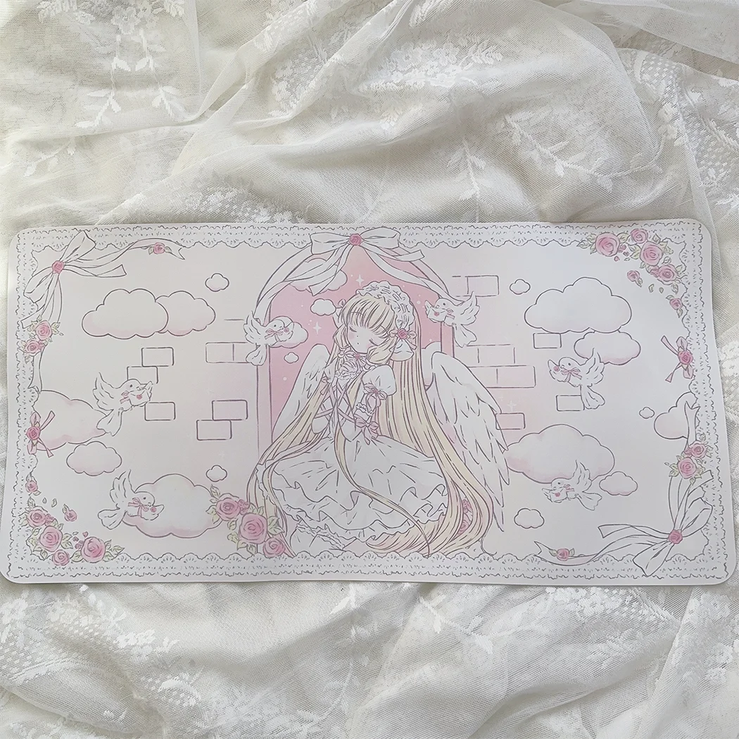 Ins Style Original Girl Mouse Pad Waterproof Anti Slip Student Dormitory Dining Table Mat Cute Office Study Keyboard Pad